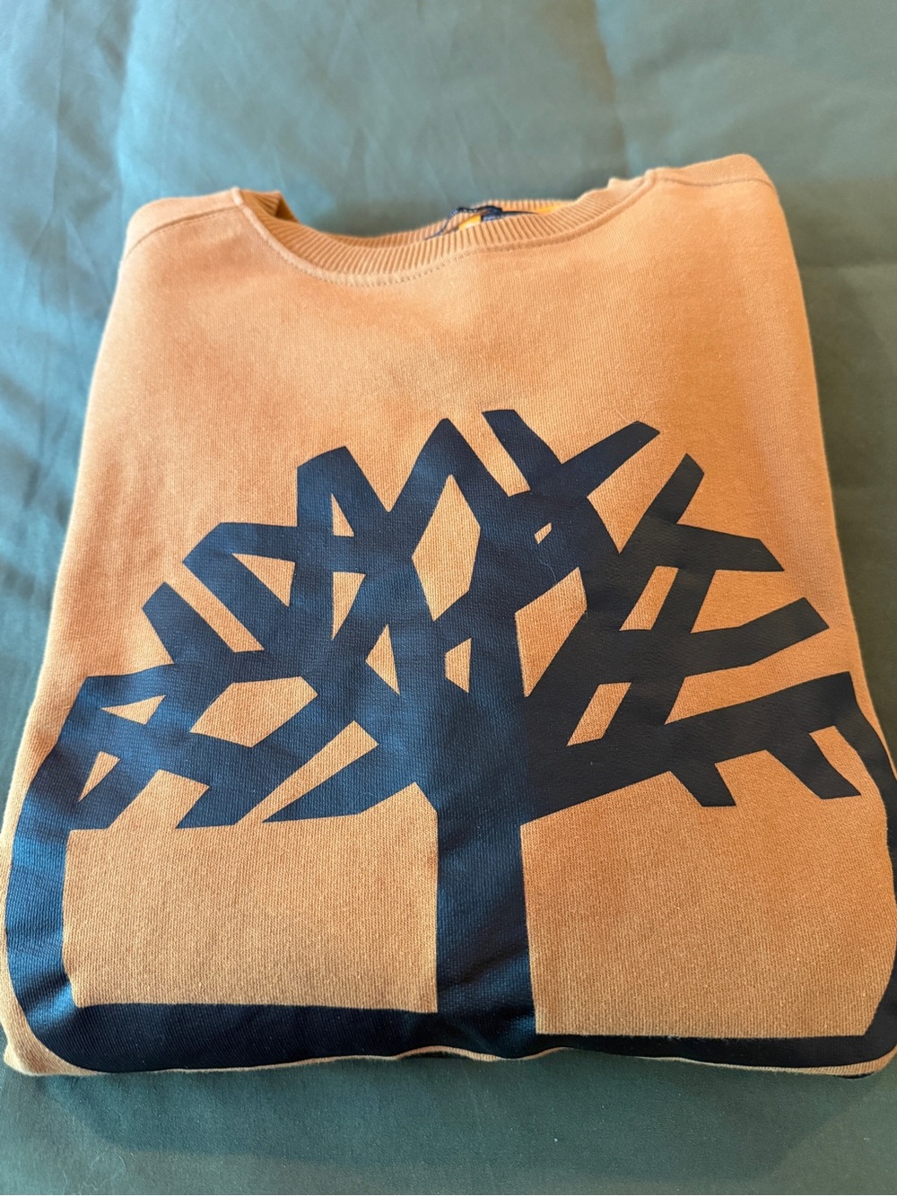 Yellow Graphic Sweatshirt with Tree Logo